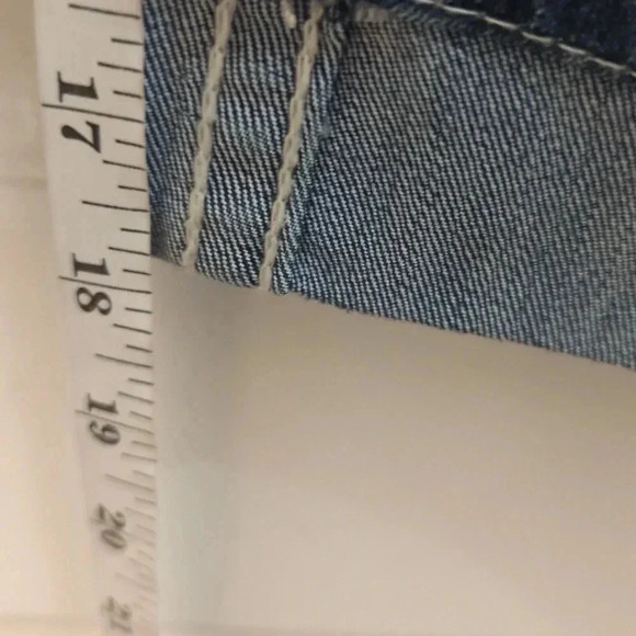 INC New Blue Denim Jean Skimmer Capri Cropped Pants - Picture 7 of 9